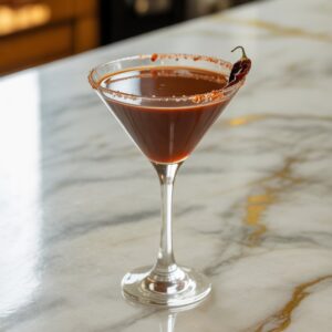 Chocolate Chili Tequila Martini Cocktail Recipe