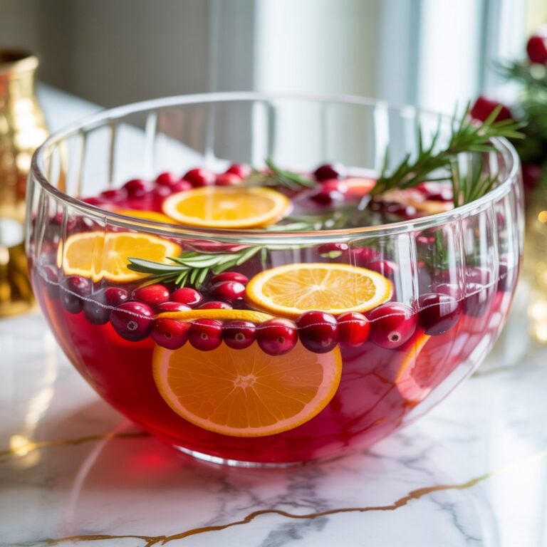 Cranberry Orange Moscow Mule Punch Cocktail Recipe