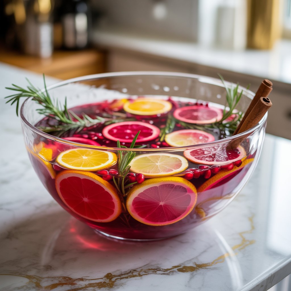 Winter Sangria Punch Cocktail Recipe