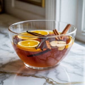 Cinnamon Vanilla Whiskey Punch Cocktail Recipe