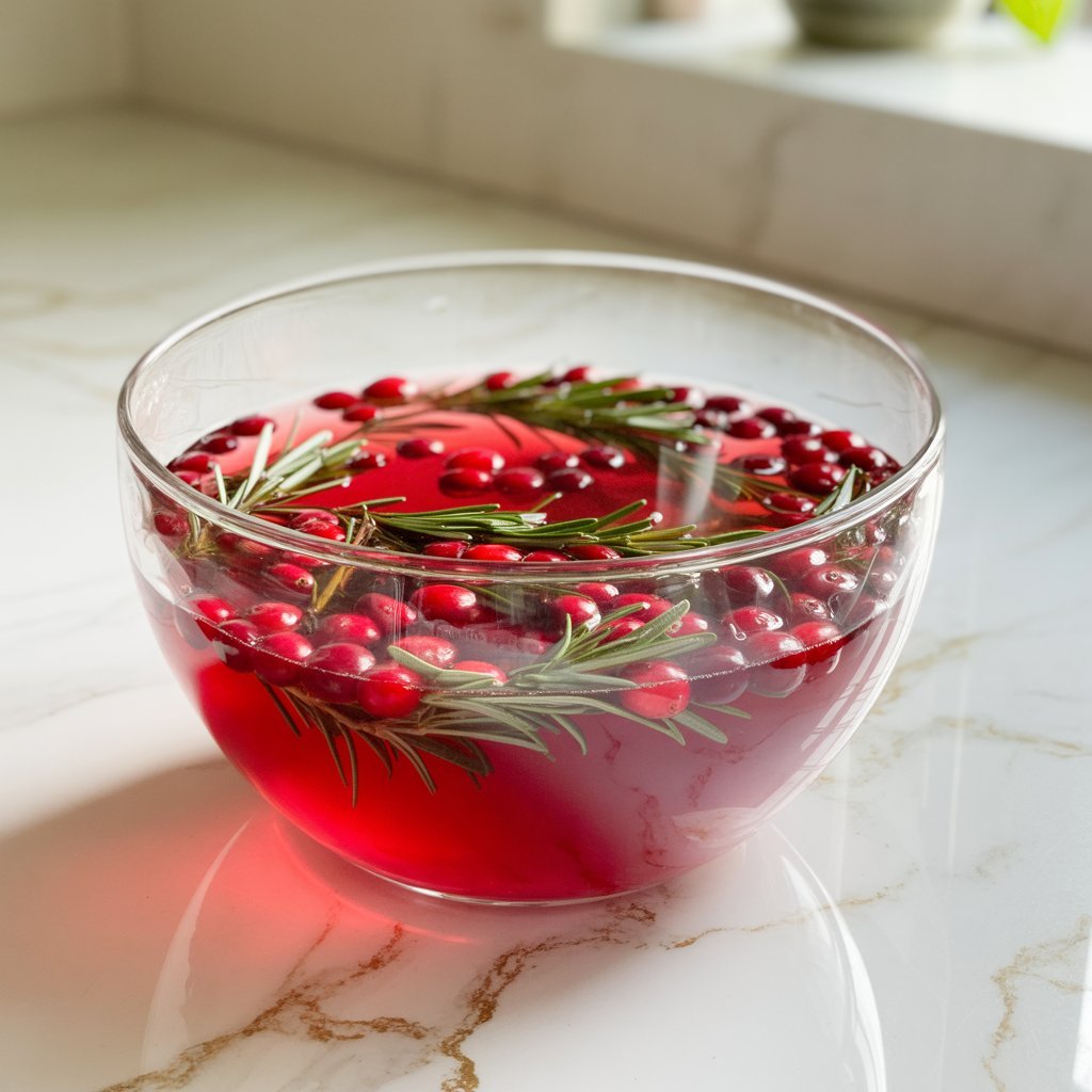 Cranberry Rosemary Gin Punch Cocktail Recipe
