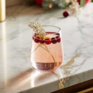 Cranberry Elderflower Spritz Cocktail Recipe