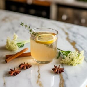 Spiced Elderflower Sour Cocktail Recipe