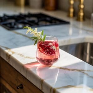 Pomegranate Elderflower Sparkler Cocktail Recipe