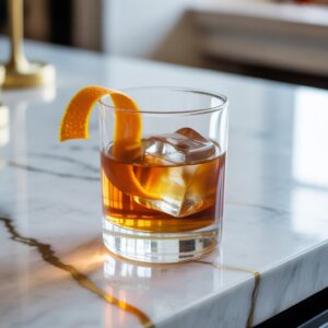 Classic Old Fashioned with Orange Twist Cocktail Recipe