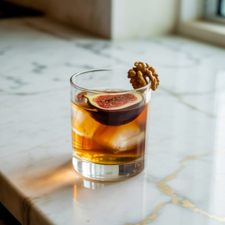 Fig and Walnut Old Fashioned Cocktail Recipe
