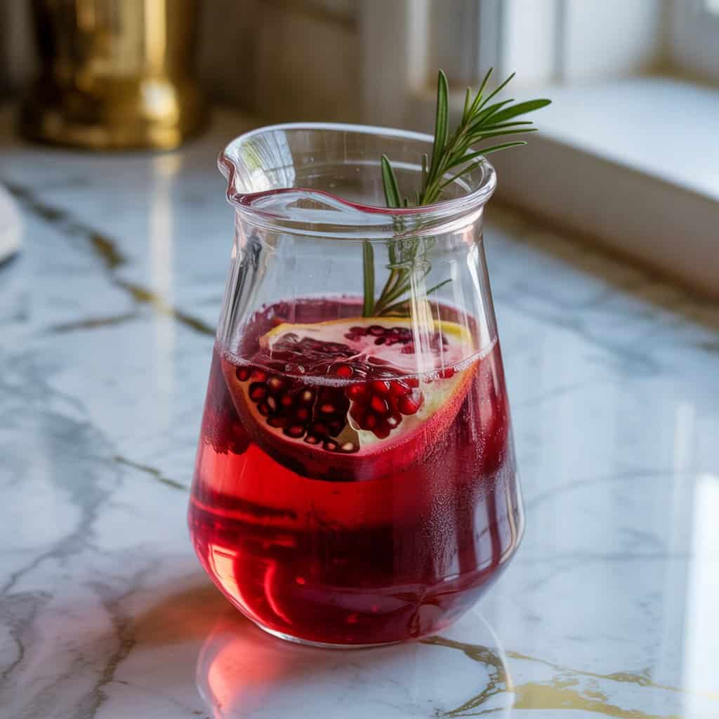 Pomegranate Gin Fizz Cocktail Recipe