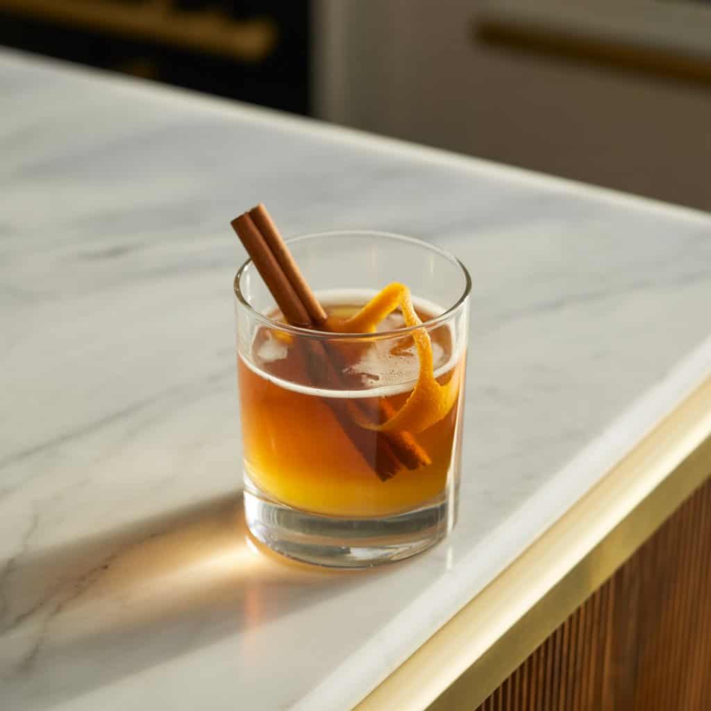 Cinnamon Maple Whiskey Sour Cocktail Recipe