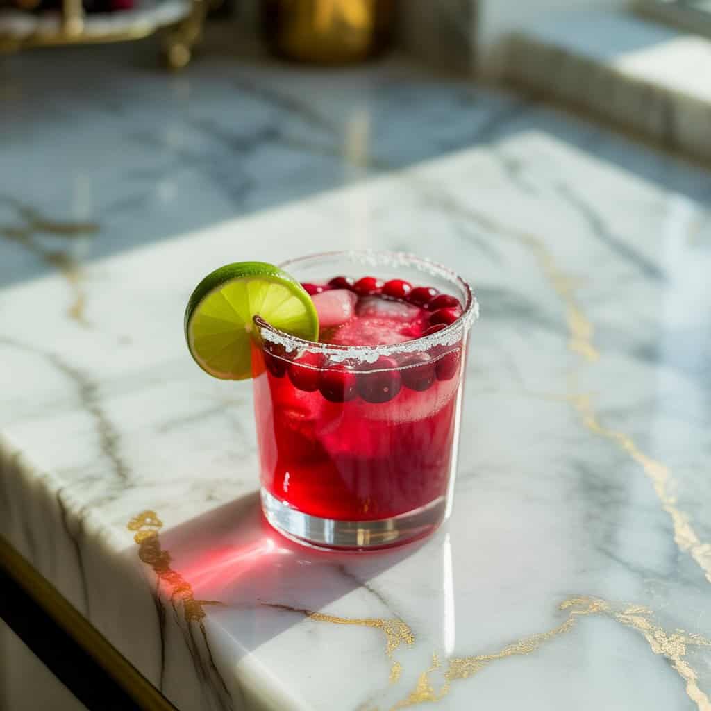 Cranberry Pomegranate Margarita Cocktail Recipe