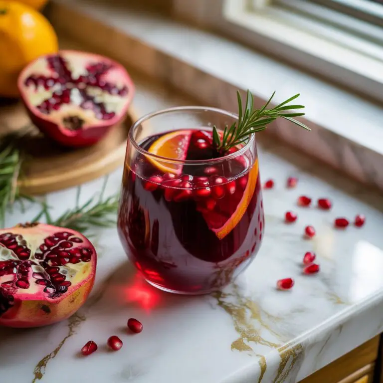 Holiday Pomegranate Sangria Cocktail Recipe