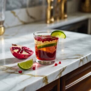 Pomegranate Dark and Stormy Cocktail Recipe