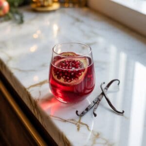 Pomegranate Vanilla Vodka Spritz Cocktail Recipe