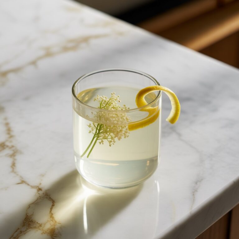 Elderflower Gin Sour Cocktail Recipe