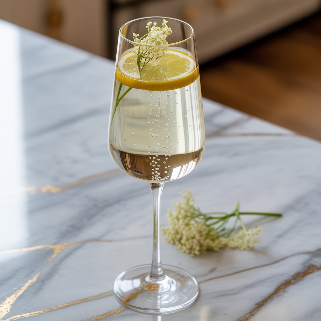 Elderflower and Prosecco Spritz Cocktail Recipe