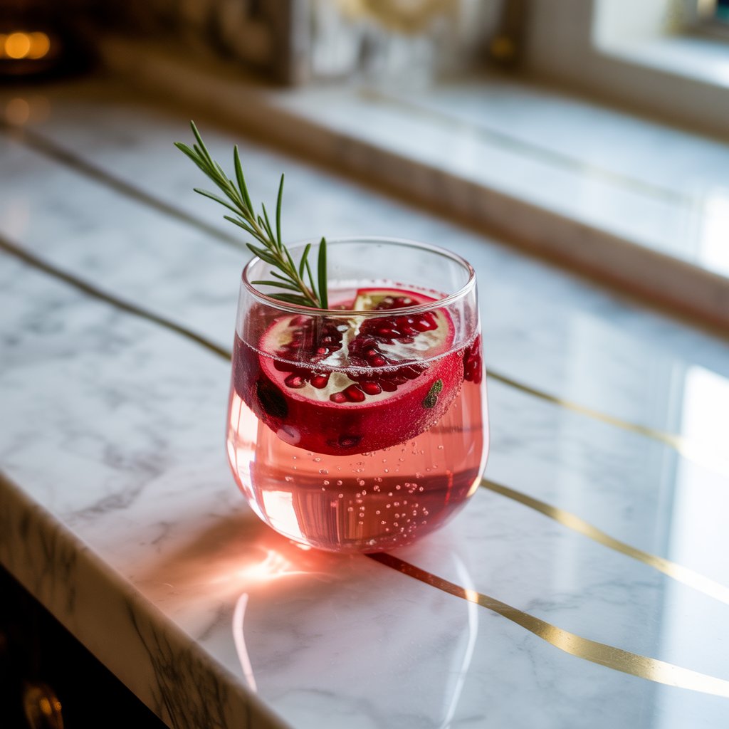 Pomegranate Spritz Sparkle Cocktail Recipe