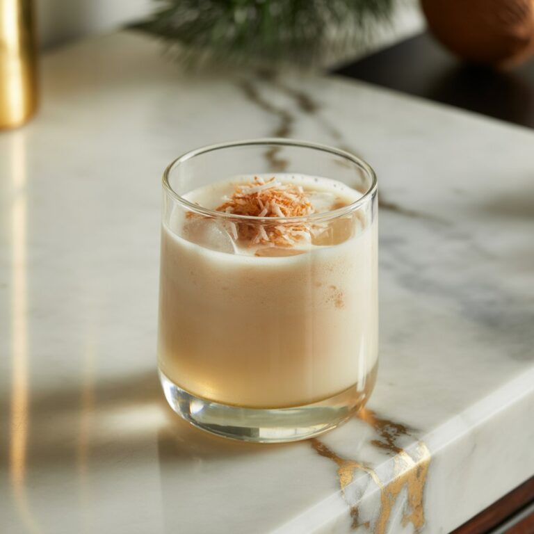 Creamy Coconut White Russian Cocktail Recipe