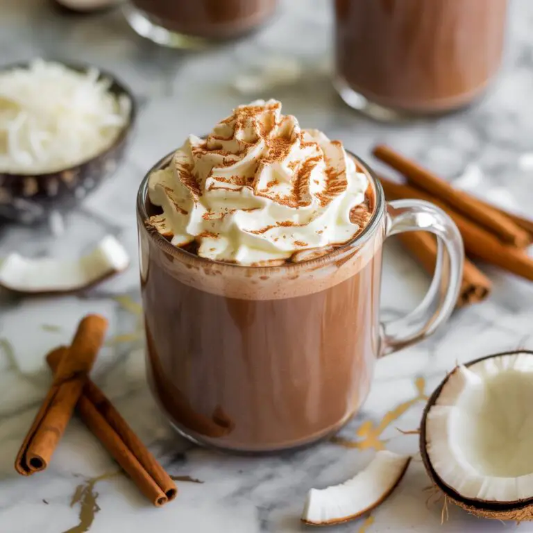Spiced Coconut Hot Chocolate Cocktail Recipe