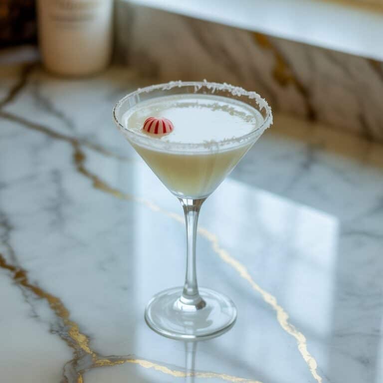 Coconut Peppermint Martini Cocktail Recipe
