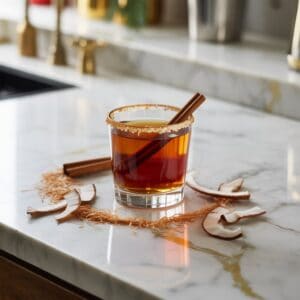 Toasted Coconut Manhattan Cocktail Recipe