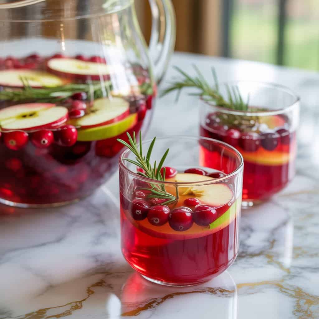 Cranberry Apple Cider Punch Cocktail Recipe