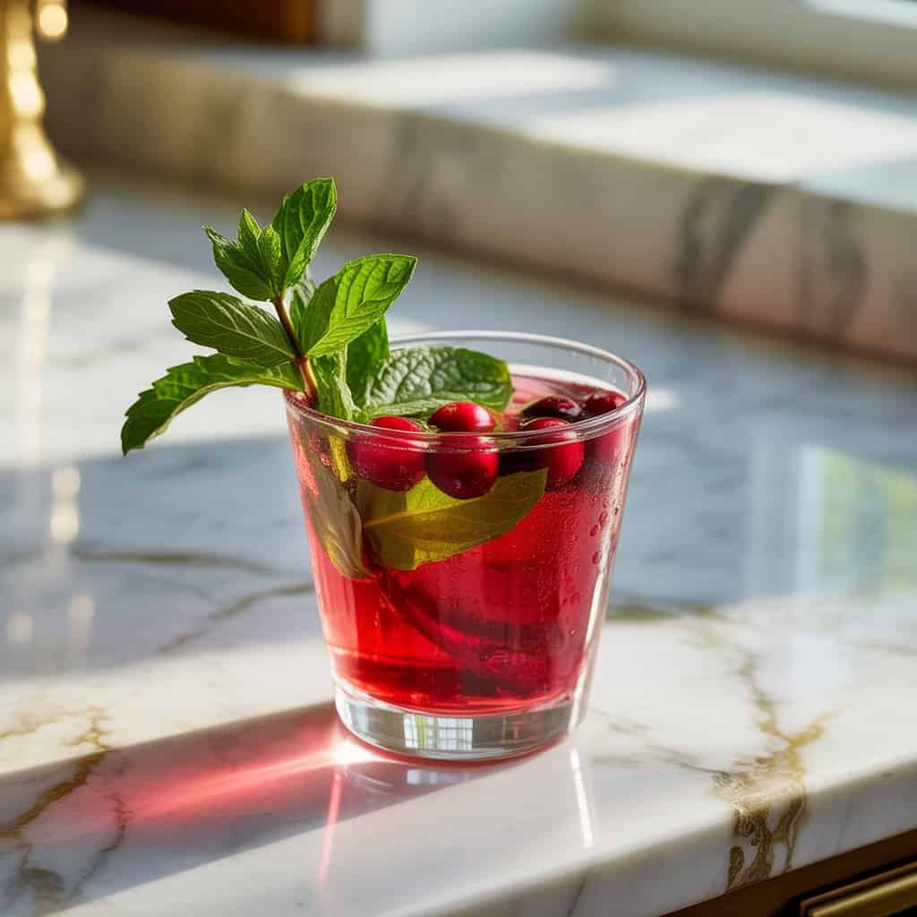 Cranberry Mint Julep Cocktail Recipe