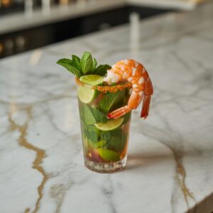 Spiced Prawn Mojito Cocktail Recipe