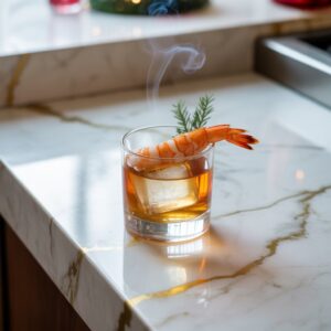 Smoky Prawn Old Fashioned Cocktail Recipe