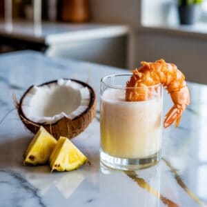 Coconut Prawn Pina Colada Cocktail Recipe