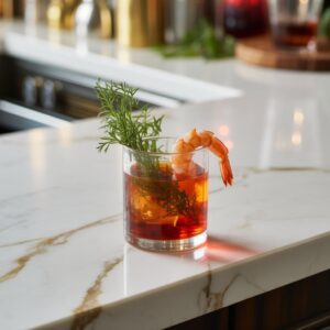 Herb-Infused Prawn Negroni Cocktail Recipe