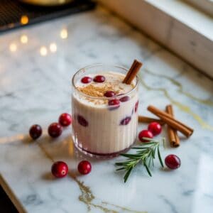 Cranberry Vodka Eggnog Cocktail Recipe