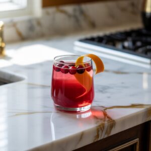 Cranberry Vodka Sunset Cocktail Recipe