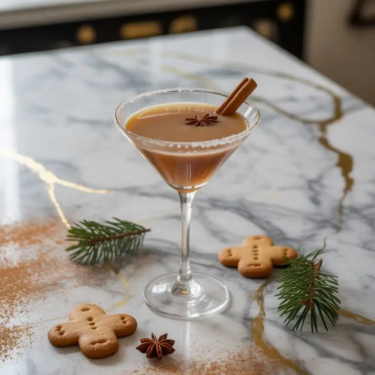 Gingerbread Gin Martini Cocktail Recipe