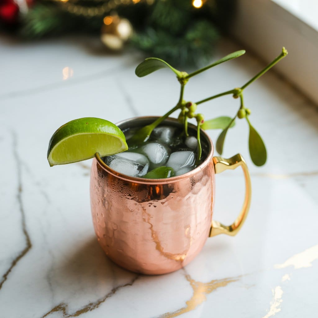 Mistletoe Gin Mule Cocktail Recipe