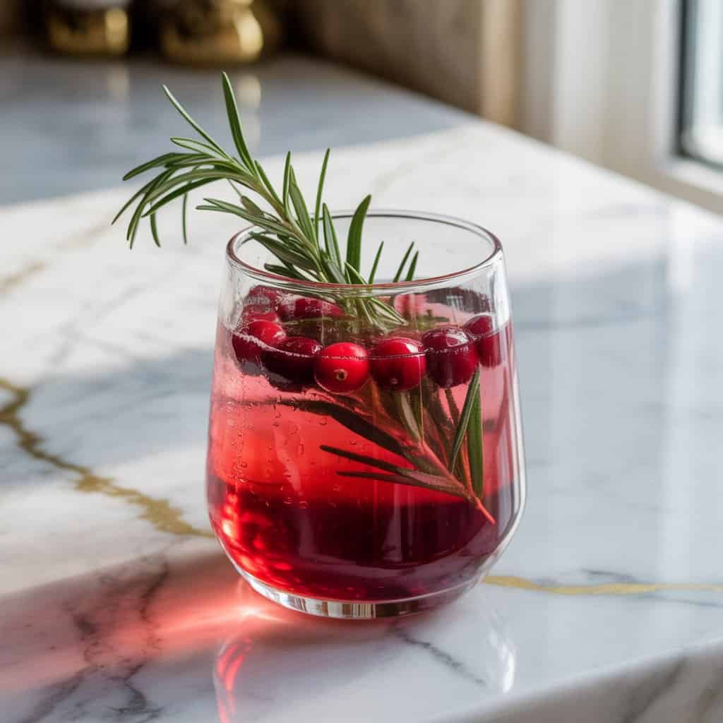 Cranberry Rosemary Gin Cocktail Recipe