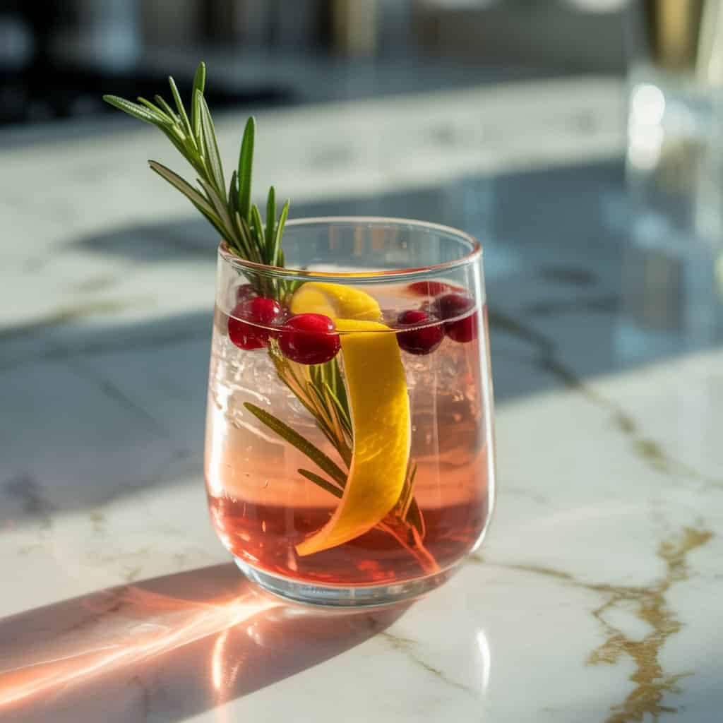 Yuletide Gin Collins Cocktail Recipe