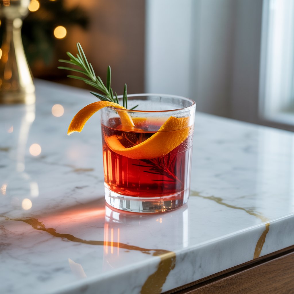 Festive Gin Negroni Cocktail Recipe