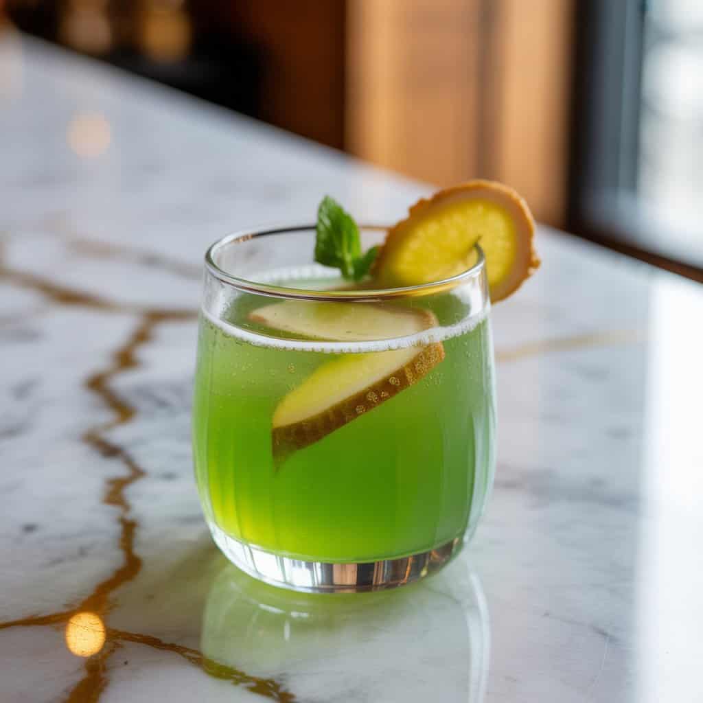 Midori Ginger Fizz Cocktail Recipe
