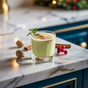 Midori Eggnog Twist Cocktail Recipe