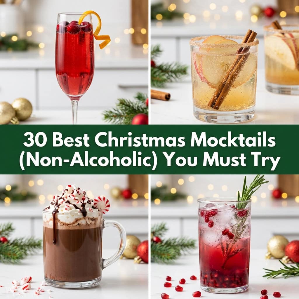 30 Best Christmas Mocktails (Non-Alcoholic) You Must Try