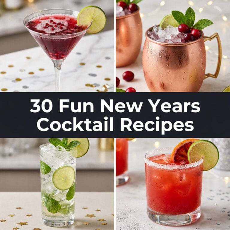 30 Fun New Years Cocktail Recipes