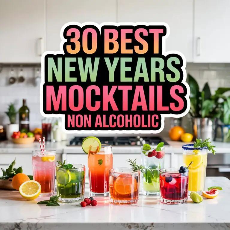 30 Best New Years Mocktails (Non-Alcoholic)