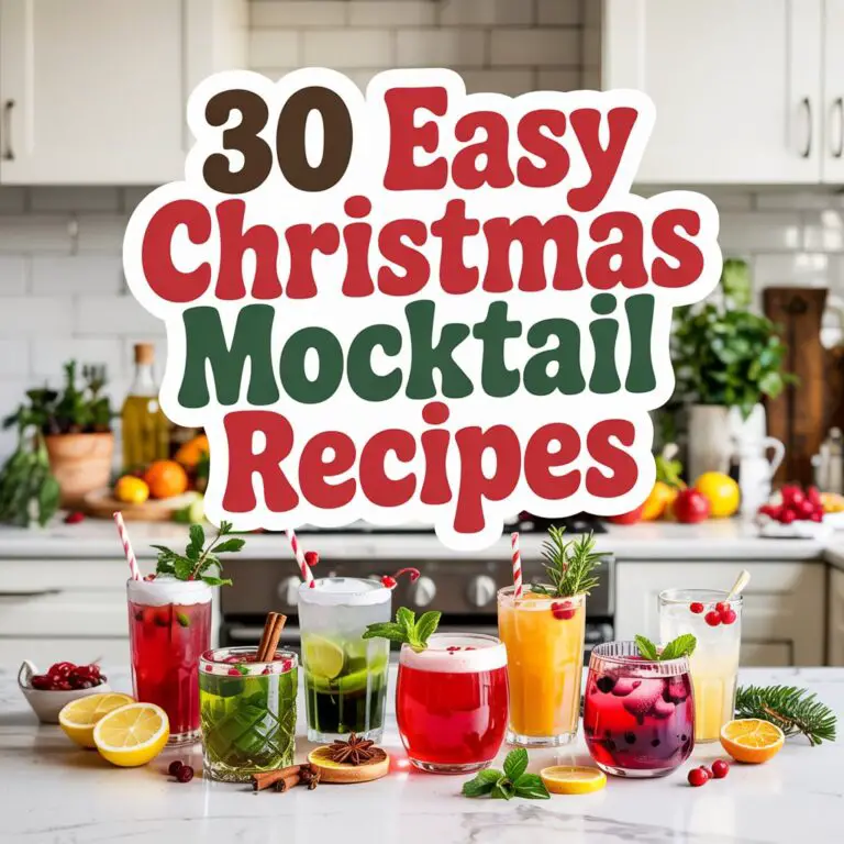 30 Easy Christmas Mocktail Recipes