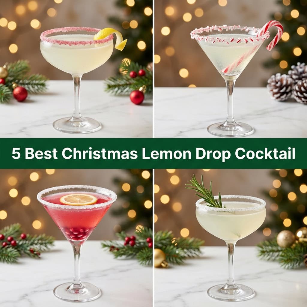 5 Best Christmas Lemon Drop Cocktail