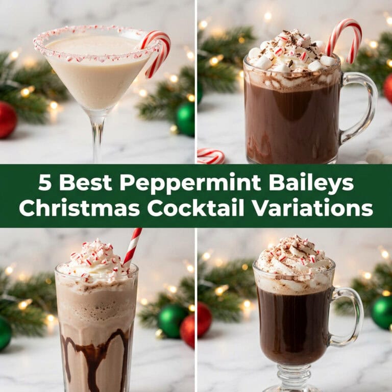5 Best Peppermint Baileys Christmas Cocktail Variations