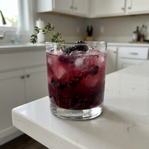 Blackberry Thyme Smash Cocktail Recipe