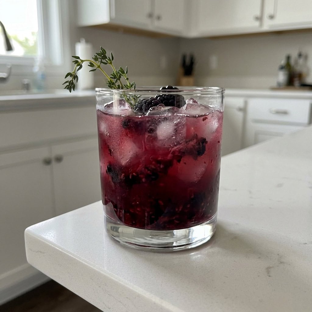 Blackberry Thyme Smash Cocktail Recipe