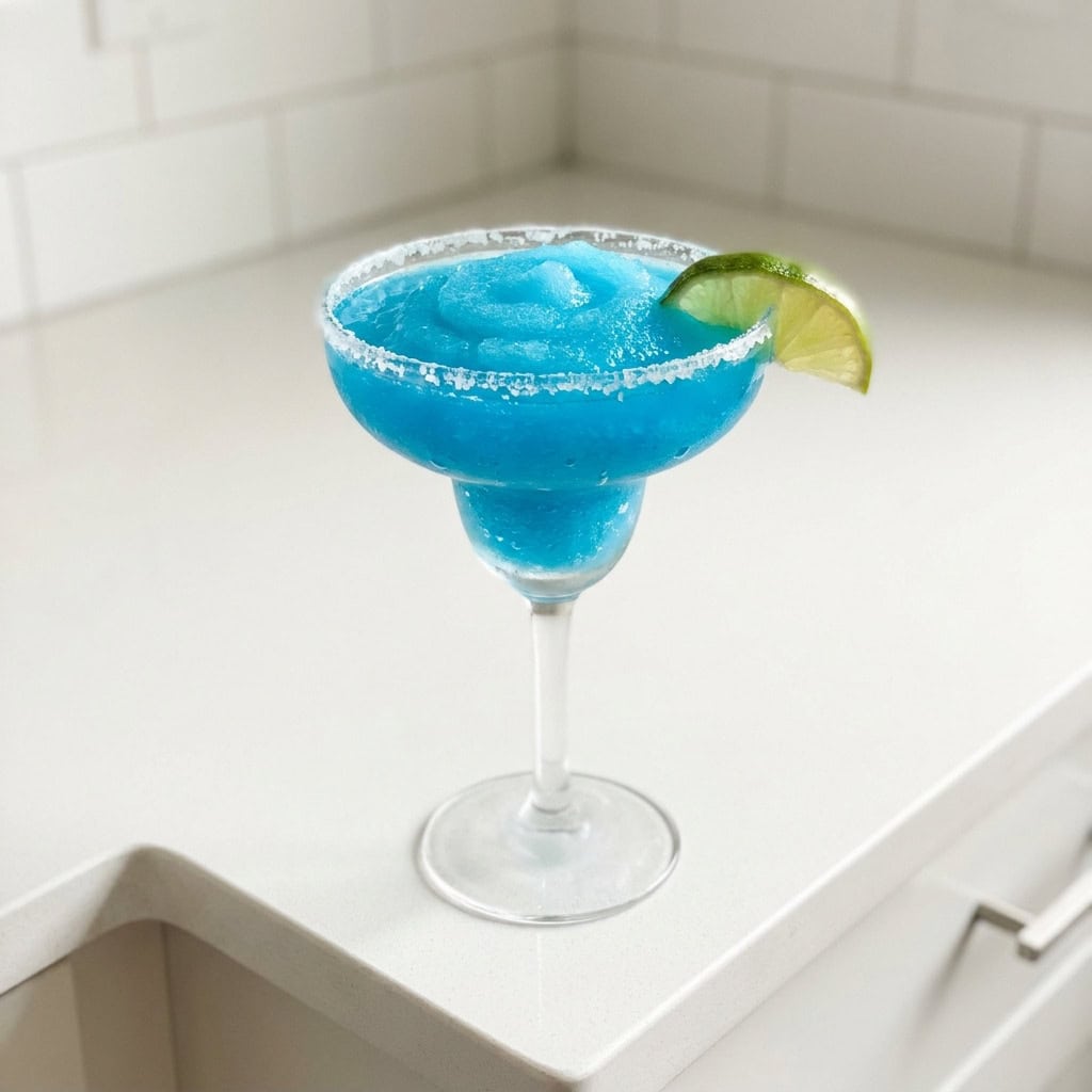 Blue Curacao Margarita Slush Cocktail Recipe