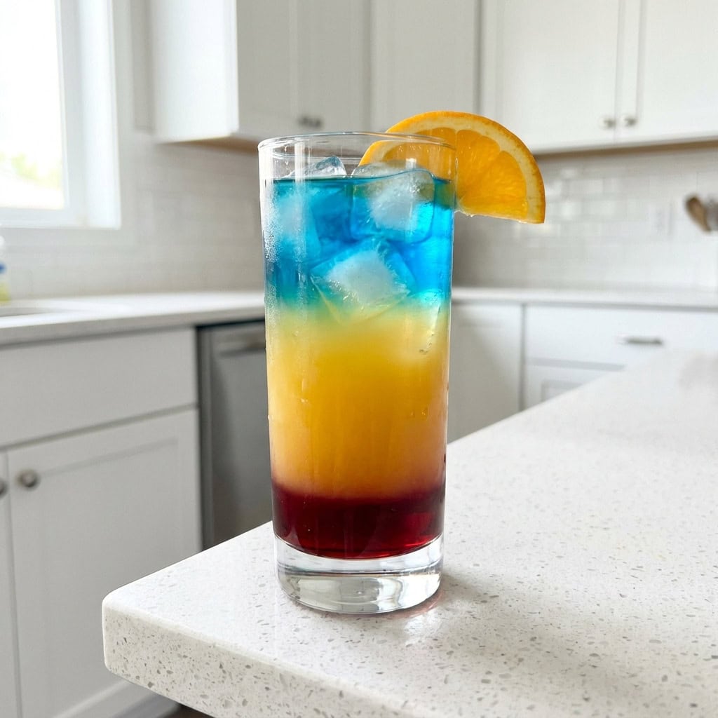 Blue Curacao Sunset Cocktail Recipe