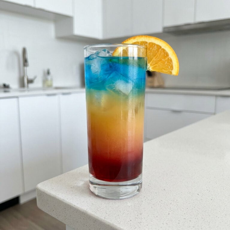 Blue Curacao Tequila Sunrise Cocktail Recipe