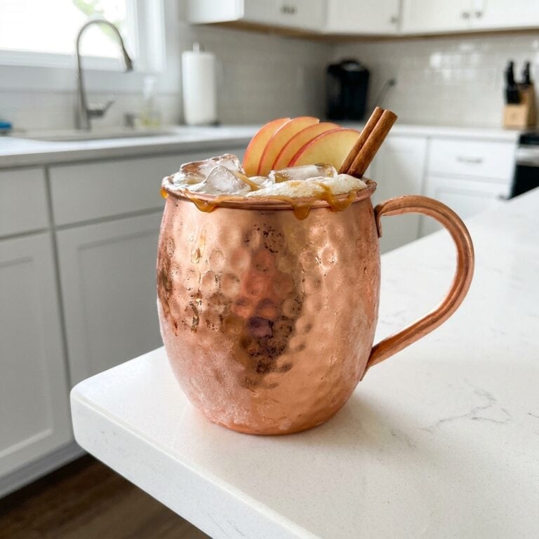 Caramel Apple Mule With Caramel Sauce Cocktail Recipe